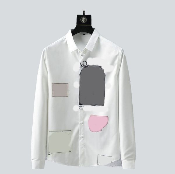 Camisa de manga comprida masculina de lazer de negócios da marca Chao, qualidade de primeira classe, uma variedade de luxo clássico, estilo elegante, adequada para todas as cenas.