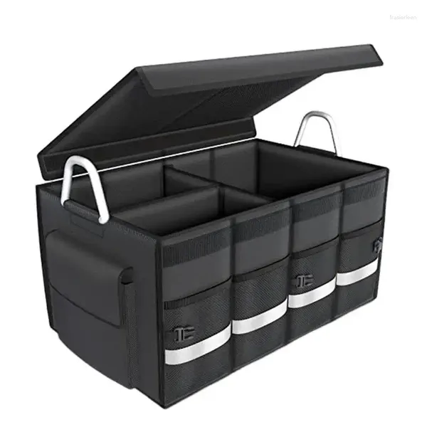 Auto-Organizer, Kofferraum, verstellbare Box für Autos, Lebensmittelaufbewahrung, Organisation von Zubehör, Geländewagen, LKWs