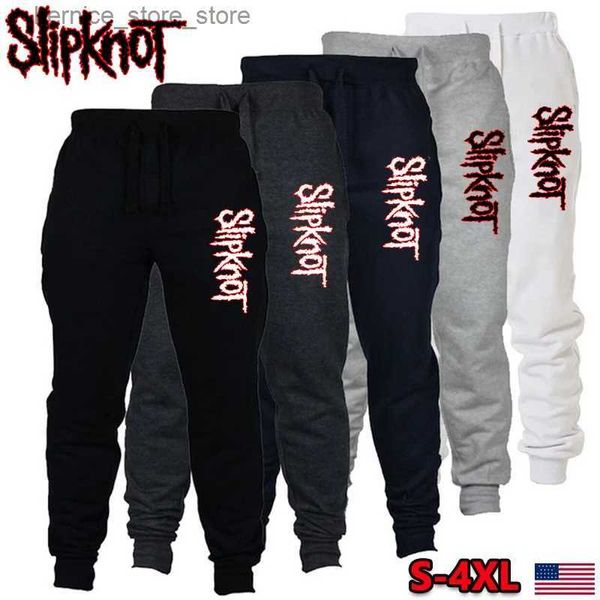 Erkek pantolon erkekler pantolon fitness eşofman erkekleri moda band slipknot rahat pantolon yumuşak spor pantolon koşu pantolon artı boyut S-4XL Q231201