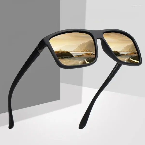 Óculos de sol unissex quadrado vintage óculos de sol polarizados feminino para mulheres homens gafas de sol