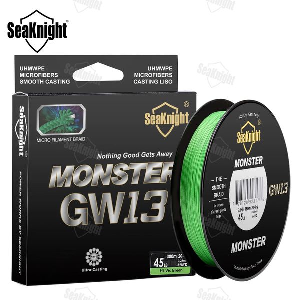 Linha trançada SeaKnight Marca MS Series GW13 13 fios Linha de pesca 300M 150M Multifilamento PE Linha 121 GTX Equipamento de pesca em água salgada 231201