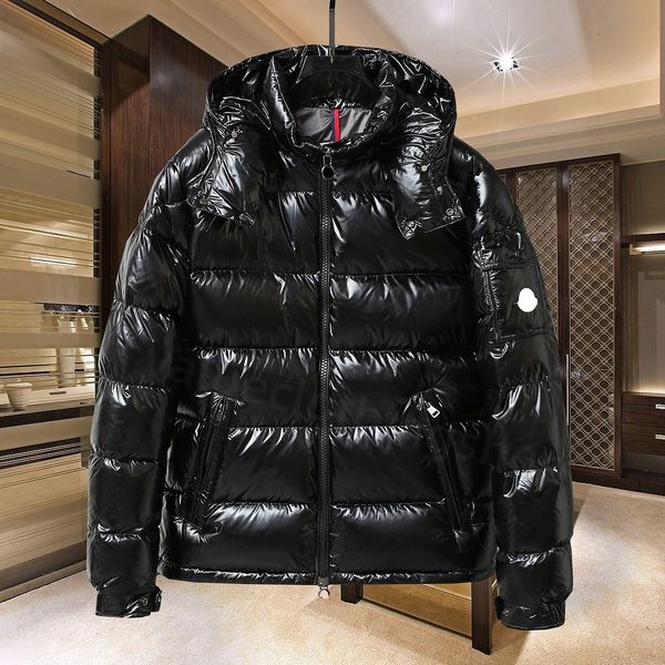 Piumino da uomo Parka Designer Giacca da uomo Cappotto da uomo brillante stile opaco Donna Elegante caldo giacche invernali Marchio di lusso con cappuccio antivento Abbigliamento addensato all'aperto