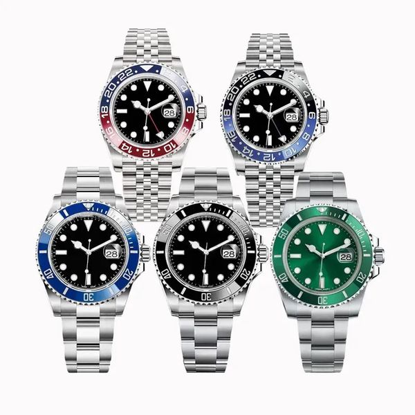 Pahalı Lüks Erkekler Saat Tasarımcısı Otomatik Mekanik Hareket Erkekler Su Geçirmez Tasarımcı Saat Sapphire Saat Paslanmaz Çelik Glow-in-Tark Watch Luxury