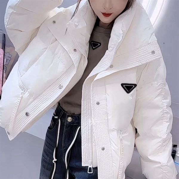 Piumino couturier Parka Puffy Jacket Manica lunga Giacca slim fit da donna di design Piumino caldo Giacca a vento parka corto Giacca invernale