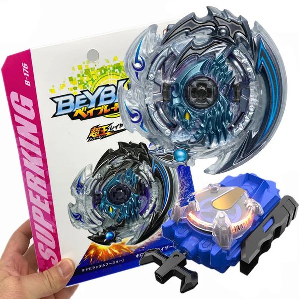 4D Beyblades Box Set B176 Hollow Deathscyther Super King Волчок с искрой Детские игрушки для детей 231130