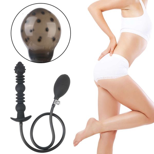 Brinquedos sexuais massageador super enorme inflável plugue anal vagina para homens mulher vibrador massagem de próstata brinquedos de bunda grande 18