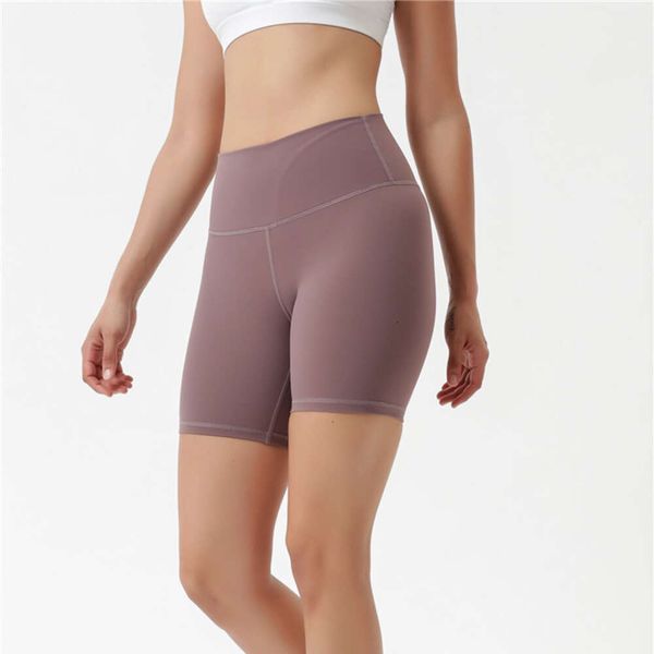 Lu Lu Shorts Align Lemon Yoga Супер эластичные спортивные шорты с высокой талией для тренировок Мягкие женские байкерские шорты для фитнеса Одежда для бега Jogger