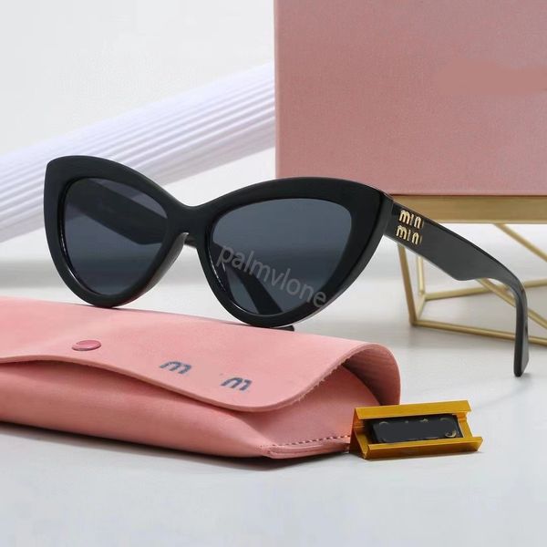 23ssmiumius óculos de sol designer moldura oval óculos de sol de luxo feminino anti-radiação UV400 personalidade retro óculos placa de alto grau alto valor miui óculos de sol