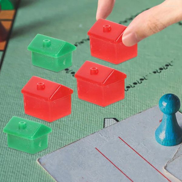 Charme pulseiras mesa corredor peças de xadrez jogo el casa adereços verde pequeno e vermelho tokens checkerboard para
