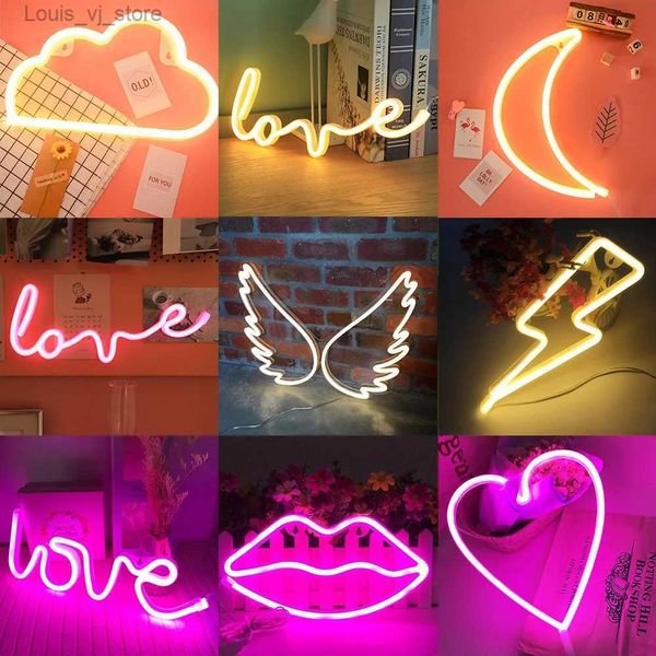 LED Neonschild LED Neonschild Licht Liebe blinkende Wolke Mond Wand Wort Poster Hintergrund Zimmer Shop Hochzeit Weihnachten Dekor Fotografie Prop D30 YQ231201