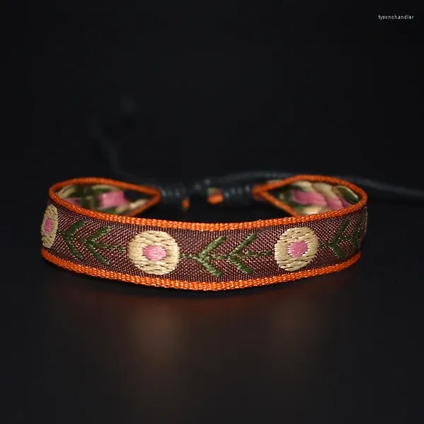 Charme Pulseiras Bohemian Trança Colorida Pulseira com Borla Lucky Boho Padrão para Mulheres Corda Pulseira Amizade