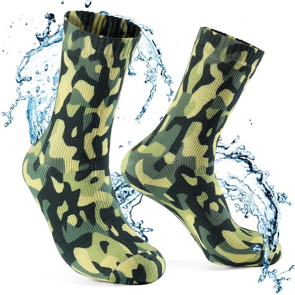 Calzini sportivi impermeabili per uomo Calza termica da neve calda MEMBRANE PORELLE Snowboard Ciclismo Sci Bicicletta Inverno Verde militare 231201