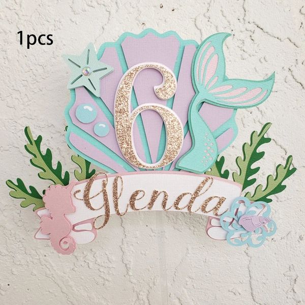 Strumenti per torte Compleanno torta personalizzata Topper Glitter Paper Cup cake Topper Decorazioni per feste Forniture per feste Decorazioni per cake topper 231130