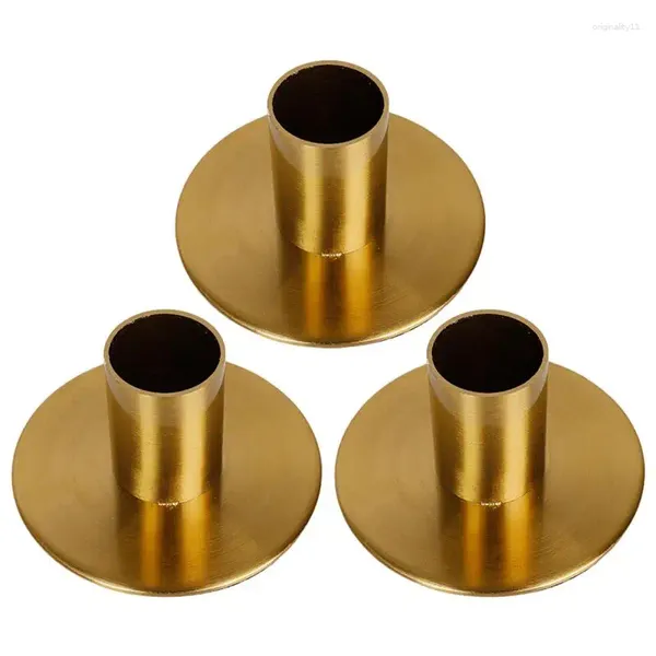 Mum tutucular 3pcs rustik demir şamdan tutucu masa merkezinde dekor prop parti malzemeleri için modern metal