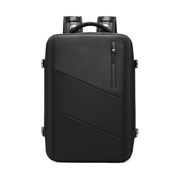 дизайнерская сумка Черный рюкзак большой емкости, сумка для хранения одежды для путешествий на открытом воздухе Стильные рюкзаки для деловых поездок для офиса Многофункциональная сумка для хранения