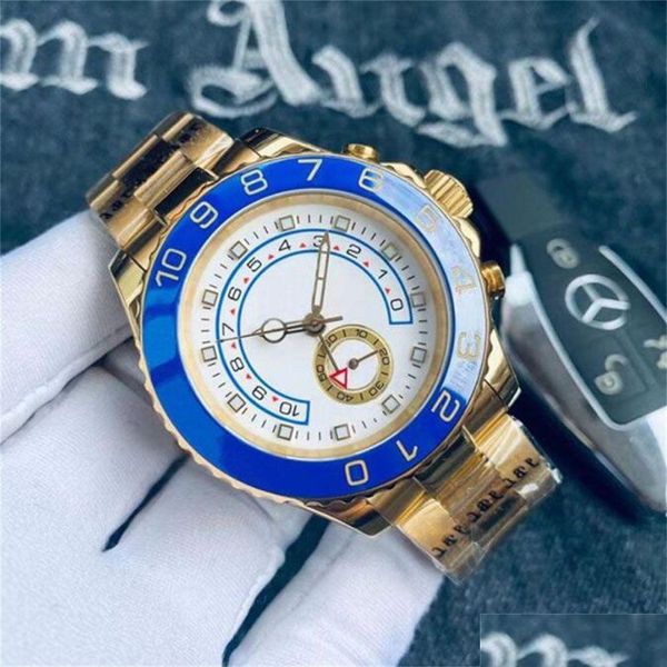 Orologi da donna Orologi da polso di lusso Yacht Masters 2 Orologio nautico Cinturino in acciaio inossidabile Orologio luminoso Sport Matic Meccanico da uomo 50 Otqfb