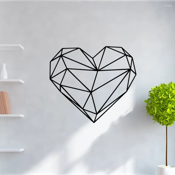 Adesivi murali Bellezza Geometria del cuore Carta da parati Rotolo Mobili decorativi per soggiorno Camera da letto Camere per bambini Decorazioni per la casa