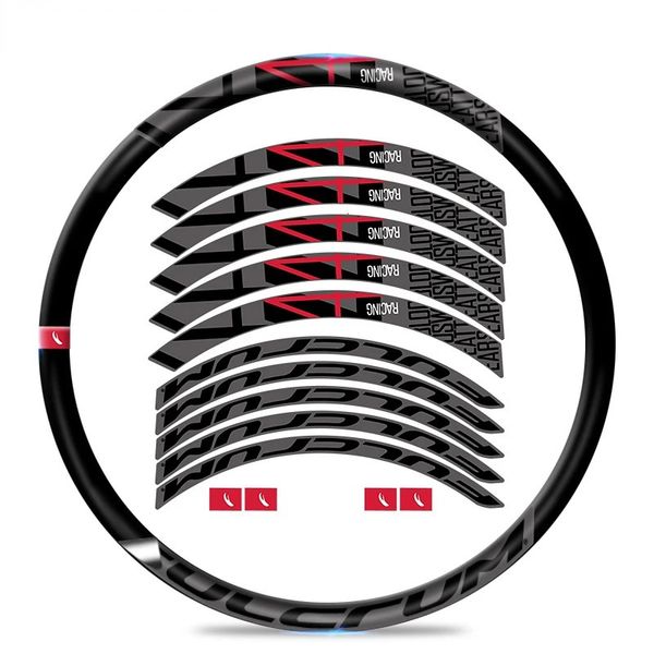 Fahrradgruppen Racing 4 DB Rennrad Radsatz Aufkleber Fahrradfelgenaufkleber Radfahren Dekorativer wasserdichter R4 Scheibenbremsaufkleber Fahrradzubehör 231130