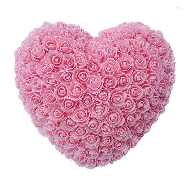 Fiori decorativi 520 Regalo di San Valentino Rose Love Pe Foam 18CM Simulazione Fiore eterno Cuore da inviare alla fidanzata Decorazione di nozze