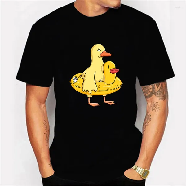 Herren T-Shirts Kurzarm T-Shirt Double Duck Classic Shirt Tops Grafik T-Shirt Harajuku Streetwear Fashion Trend Marke