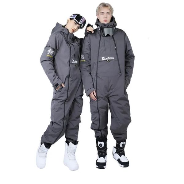 Tute da sci Tuta da sci OnePiece ColdProof Tuta da snowboard antivento impermeabile per uomo e donna 231130