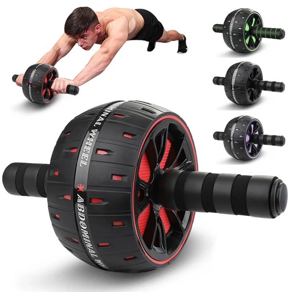 Ab Roller PROKISO Ab Roller No Noise Bauchrad Ab Roller mit Matte für Arm Taille Bein Übung Fitnessstudio Tragbare Fitnessgeräte 231201