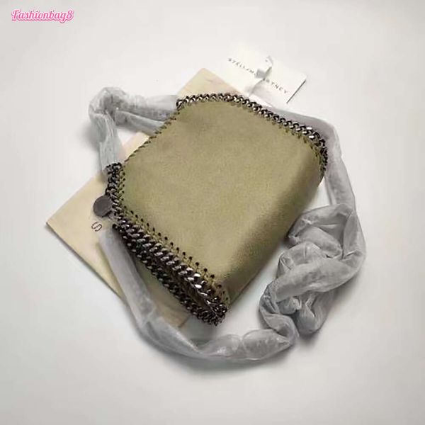 Stella McCartney Falabella Mini Tote Kadın Metalik Şerit Siyah Tinik Alışveriş Çantası Kadın Çanta Deri Deri Crossbody Omuz Çantaları Cüzdan Çantası42