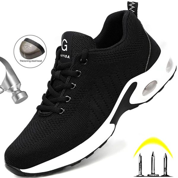 Scarpe antinfortunistiche Puntale in acciaio Scarpe antinfortunistiche da lavoro Uomo Donna Scarpe da ginnastica da lavoro Traspiranti Leggere Indistruttibili Scarpe da uomo Scarpe antinfortunistiche Stivali Taglia 36-48 231130