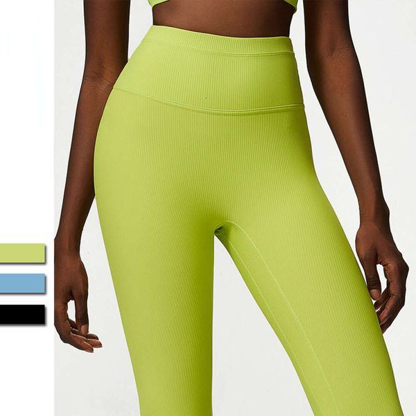 2024 Lu Lu allineare Lemon Pant Yoga Donna Senza soluzione di continuità Scrunch Vita alta Sudore Sexy Butt Lift Pantaloni da ballo sottili Sensazione nuda Body Building Training Gym Leggings Jogger