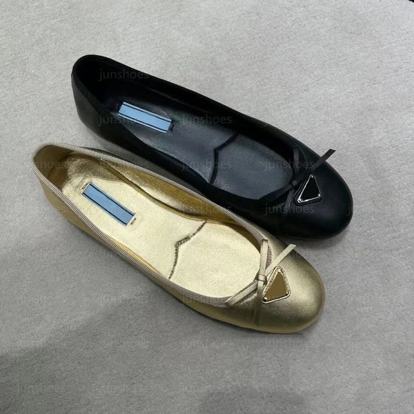 Designer Scarpe Donna Ballerine Nappa scarpe di lusso in pelle Moda Mocassini imbottiti morbidi all'aperto Scarpe casual piatte Taglia 35-41