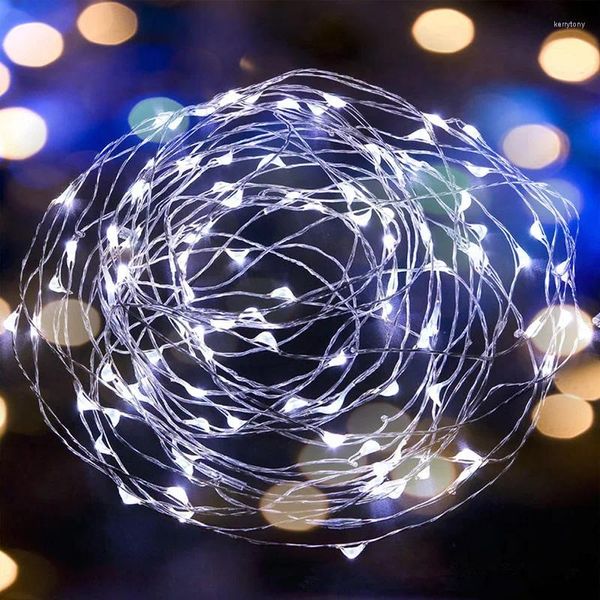 Stringhe 1/2/3/5M LED String Light Rame Filo d'argento USB Impermeabile Fata Ghirlanda Lampada Albero di Natale Decorazione della festa nuziale