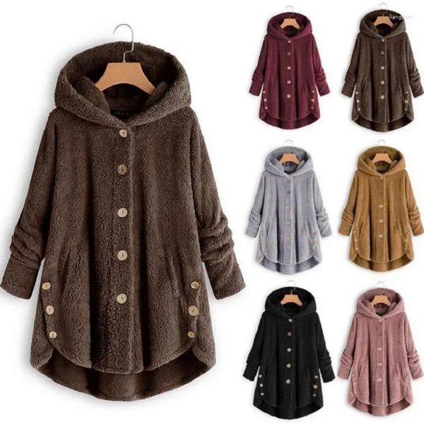 Damen-Kapuzenpullover, modischer Trend, Herbst und Winter, plissiertes, bedrucktes Langarmshirt mit Drehkragen, zweiteiliger pelziger Mantel