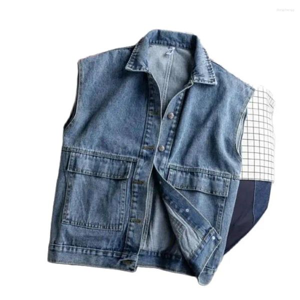 Männer Westen 4XL Kleidung Sommer Mode Weste Männlichen Casual Große Größe Jeans Jacke Männer Große Denim Weste