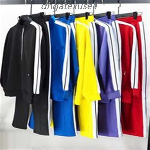 Designer Palms Tuta da uomo Cerniera Giacche e pantaloni sportivi Completi Pa Angels Donna Lettera ricamata Tute Jogger Pantaloni per il tempo libero Tuta da uomo S-xl