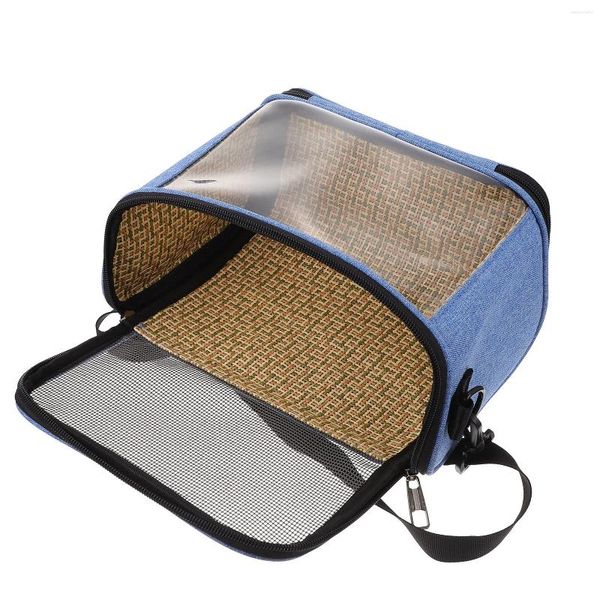 Trasportino per cani Borsa per pappagalli Contenitore per valigie per animali domestici Conservazione all'aperto Forniture per animali da campeggio Accessorio in PVC di grande capacità