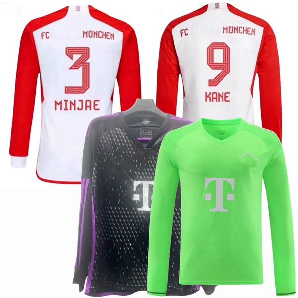 Camisa de futebol 2023 2024 KANE MINJAE GUERREIRO LAIMER BAYERN MUNICH PAVARD MUSIALA DAVAIES Goretzka NEUER MULLER SANE TEL LAIMER Kimmich camisa de futebol