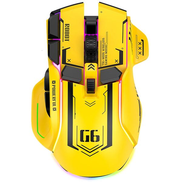 Tastiera Mouse Combo Tri mode 2 4G USB Bluetooth Wireless Gamimg 12 tasti RGB Gioco Wired Meche Mouse per Windows IOS Home Office Laptop PC Gamer 231130
