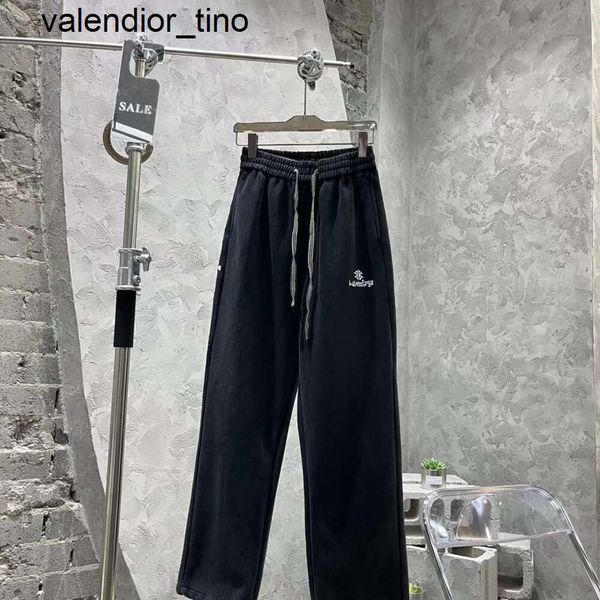 Novas calças casuais dos homens calças de grife B bordado sweatpants calças de marca de moda de luxo lavado preto de malha leggings calças das mulheres dos homens