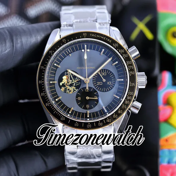 Apollo 11 50º Aniversário Série Limitada 310.20.42.50.01.001 Japão Quartz Chronogaraph Relógio Masculino Pulseira de Aço Inoxidável Cronômetro Relógios Timezonewatch E466B1