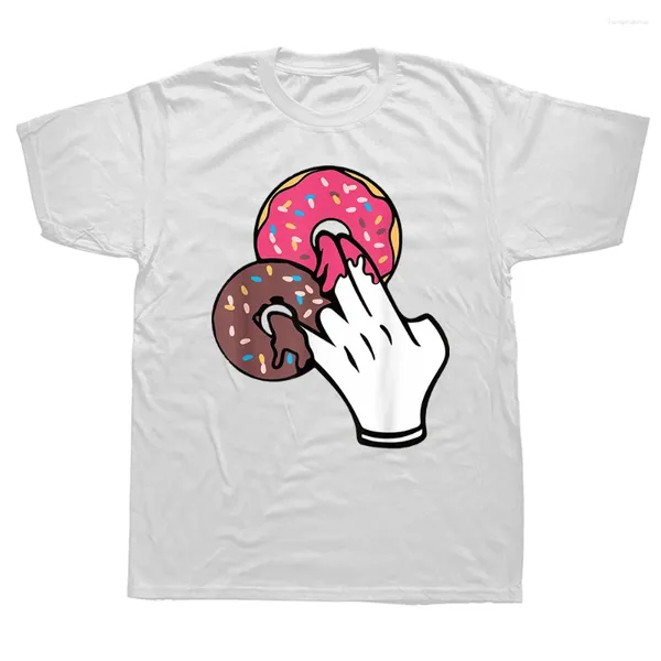 Erkek Tişörtleri Donut Seks Talimatı Mizah Şakaları Gömlek Komik Grafik 2 Pembe 1 Kokmuş Tshirt Kısa Kollu Yaz Kore Stil Tees
