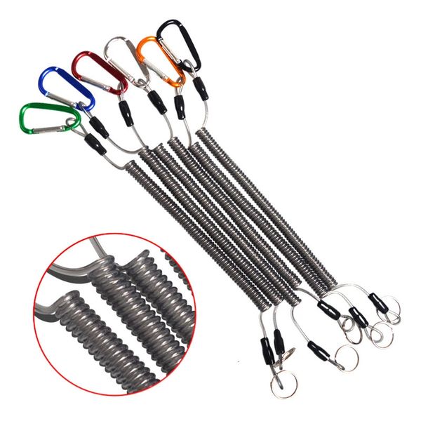 Acessórios de pesca 6pcs colhedores de pesca barco multicolor cordas caiaque camping alicate seguro apertos labiais enfrentar ferramentas de peixe acessório de pesca 231201