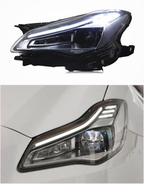 Auto Daytime Running Head Light per maserati Quattroporte LED Indicatori di direzione 2014-2020 Faro a doppio fascio