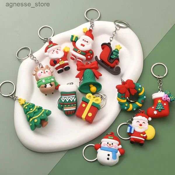 Schlüsselanhänger Lanyards Weihnachtsserie Weihnachtsmann Weihnachtsbaum Schlüsselanhänger für Rucksäcke Anhänger Niedliche Puppe Schlüsselanhänger für Kinder Freunde Geschenk R231201