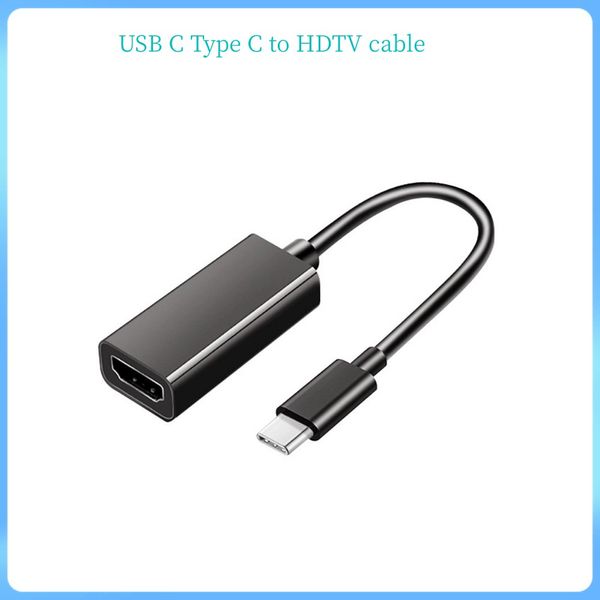 USB C Tip C -HDTV Kadın Uyumlu -HDMI Kablosu 4K Adaptörü Mac Samsung Huawei PC