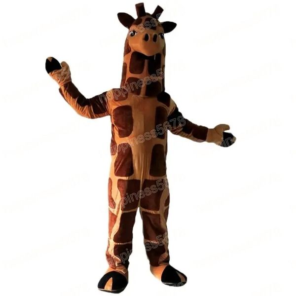 Desempenho girafa trajes da mascote personagem dos desenhos animados terno terno carnaval adultos tamanho halloween festa de natal carnaval vestido ternos para homens mulheres