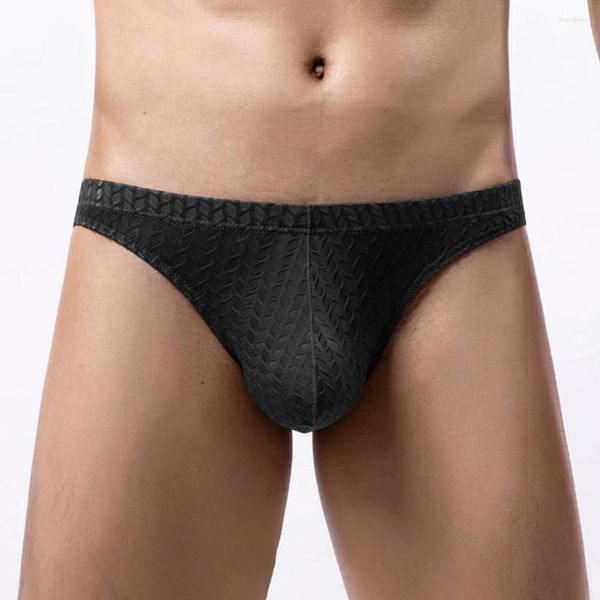 Mutande Uomo Sexy Slip in pizzo Custodia grande U Mutandine convesse Maglia a vita bassa Biancheria intima Elasticità Pantaloncini Tronchi Bikini con taglio alto