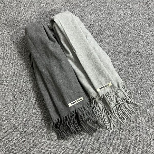 Marca cachecol de luxo ess designer cachecol masculino feminino cashmere grosso xale feminino inverno quente longo pashmina envolve hijab sem caixa