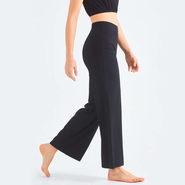 Lu lu pantolon hizalanma limon yoga kadınlar geniş bacak pantolonları yıpranma dipleri gevşek güneş koruyucu tozluklar pilates egzersiz spor sporu gündelik pantolon jogger