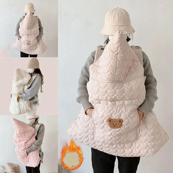 Coperte stile coreano autunno inverno coperta per passeggino cartone animato addensato trapunta calda sacco a pelo cinghie per bambini 1 pezzo