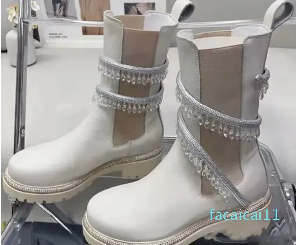 stivali moderni di lusso firmati scarpe basse in vera pelle da donna K